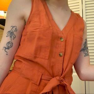 creamsicle orange jumpsuit